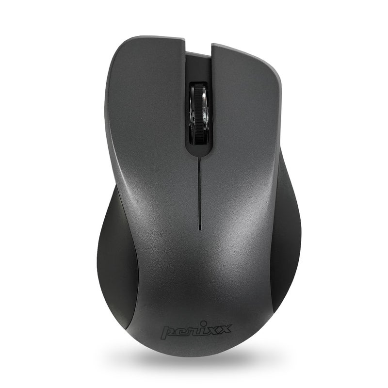 Perixx PERIMICE-821IB Wireless Bluetooth Mouse - Silent Click - Ergonomic Design - Iron Black - Image 1