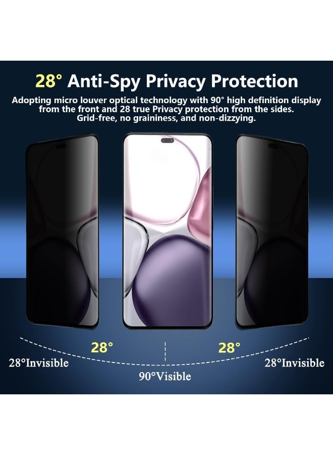 Muzz Privacy Screen Protector for Honor X9C, 9H Hardness, Anti-Spy, Ceramic Flexible Film, Easy Installation, 1 Pack - Image 4