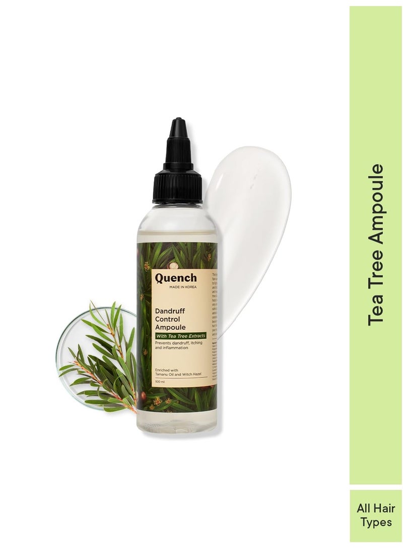 Quench Dandruff Control Hair Serum With Tea Tree Extracts | Treats Dandruff, Flakes & Greasy Scalp | Strengthens & Deeply Conditions | Made In Korea (100Ml) - Image 5