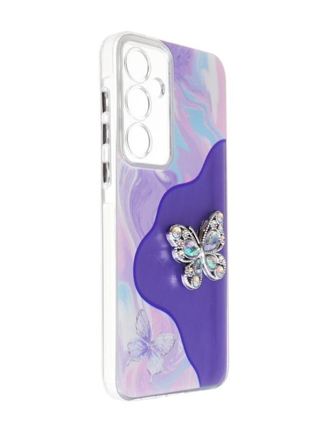 Plastic Back Cover For Samsung Galaxy A55, Multi Color - Image 2