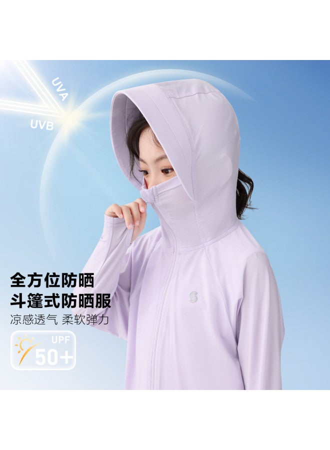 Zuoxi Kids Sun Protection Jacket - Girls' Cooling Lightweight Summer Breathable Uv Jacket With Large Brim For Children - Image 3