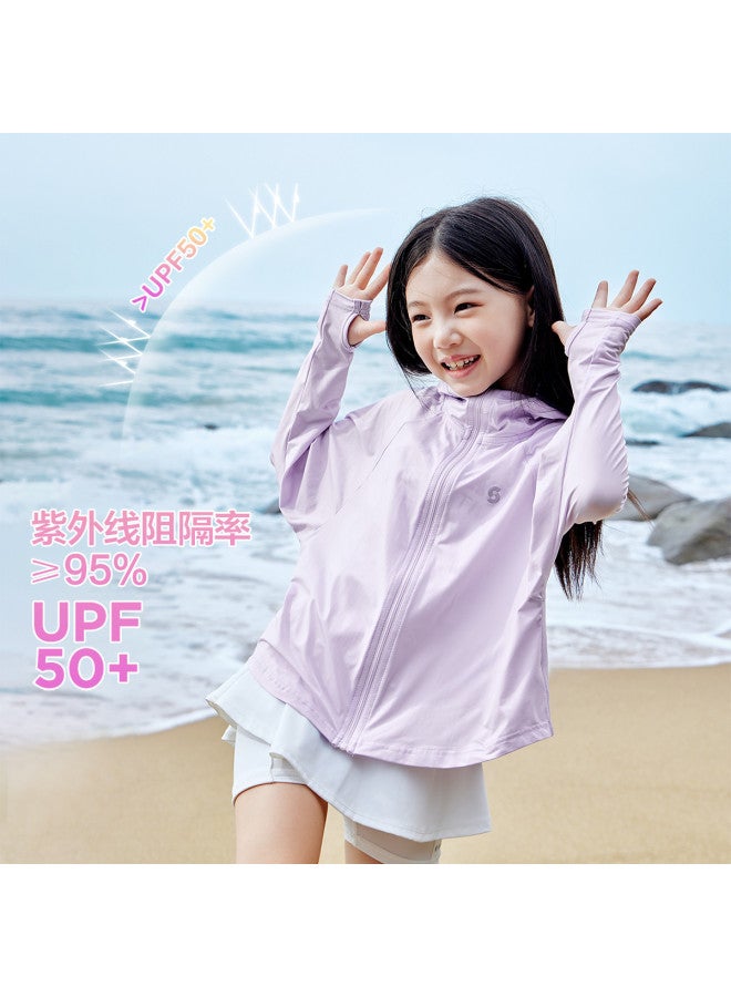 Zuoxi Kids Sun Protection Jacket - Girls' Cooling Lightweight Summer Breathable Uv Jacket With Large Brim For Children - Image 2