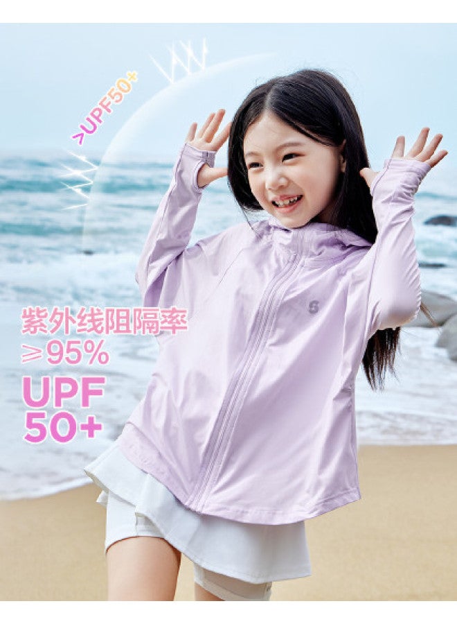 Zuoxi Kids Sun Protection Jacket - Girls' Cooling Lightweight Summer Breathable Uv Jacket With Large Brim For Children - Image 1