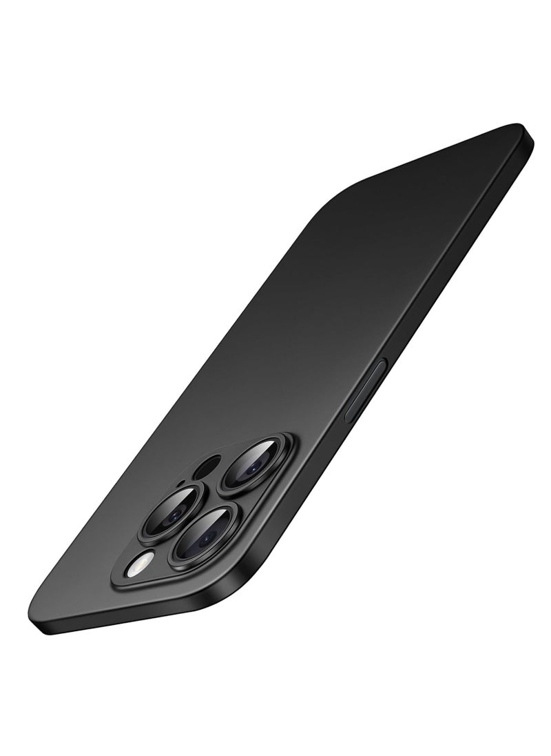 Jetech Ultra Slim 0.35mm Thin Case For Iphone 15 Pro Max 6.7 Inch Camera Lens Cover Lightweight Matte Finish Pp Hard Minimalist Case Support Wireless Charging Black Titanium  - Image 1