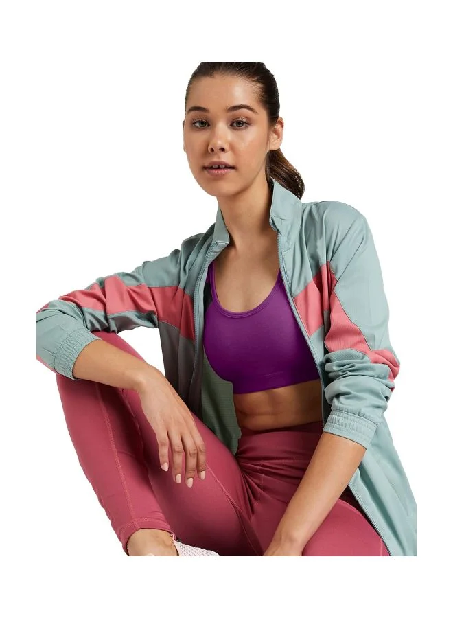 Jockey PURPGLORY 1380 Women Wire free Padded Super Combed Cotton Elastane Stretch Full Coverage Racer Back Styling Active Bra with Stay Fresh and Moisture Move Treatment Purple Glory and Black L for Women | Best Price UAE