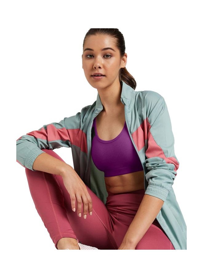 JOCKEY - Jockey 1380 Women Wire free Padded Super Combed Cotton Elastane Stretch Full Coverage Racer Back Styling Active Bra with Stay Fresh and Moisture Move Treatment Purple Glory and Black L - Image 1