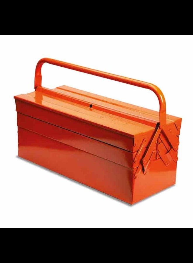 Clarke Metal Tool Box – 5-Tray Cantilever Design with Full Access Compartments and Anti-Finger Trap System – Heavy-Duty Portable Storage Organizer 