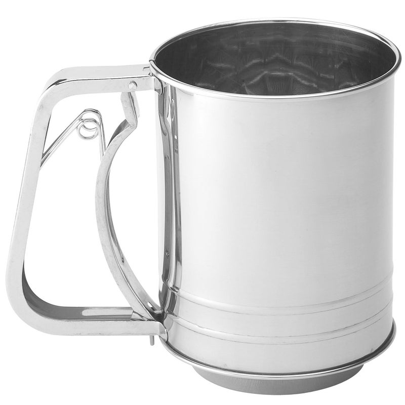 Mrs. Anderson's Baking Mrs Andersons Baking Hand Squeeze Flour Sifter Stainless Steel 3Cup Capacity 