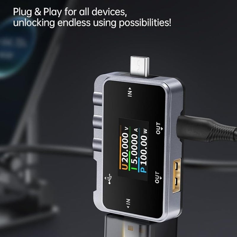 FNAC 28 USB C Tester 1.06 Inch LCD Power Meter 24V 6.5A Charging Protocol Analyzer - Image 4