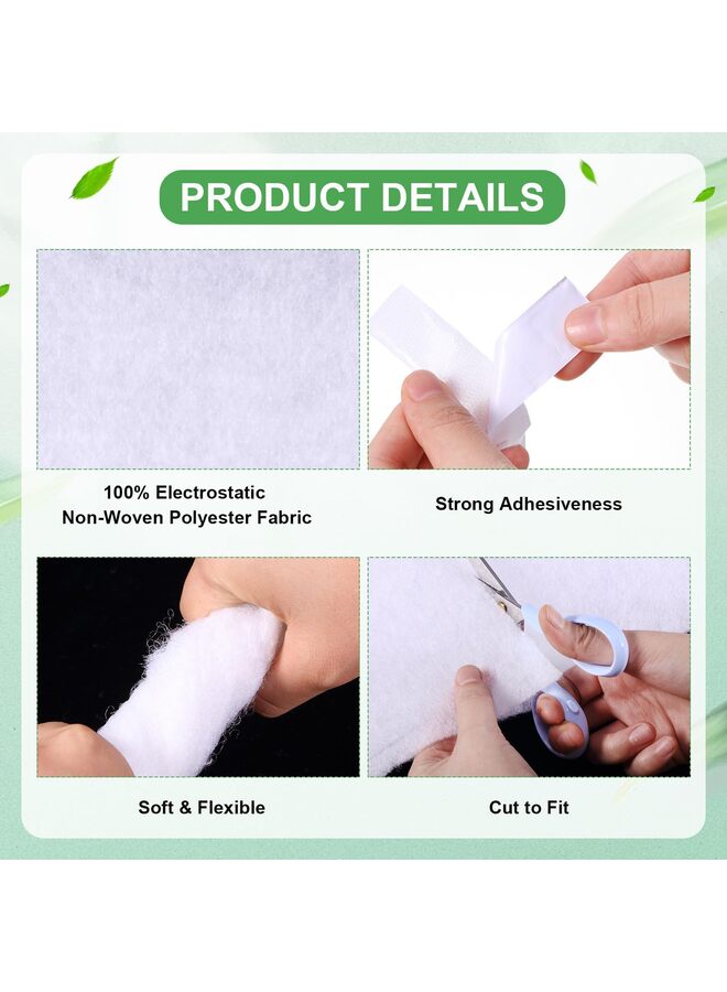 Air Vent Filter Set 98'' x 18'' Electrostatic Media With 158" of Installation Tape 20+ Filters per Roll for HVAC, AC And Heating Intake Registers to Reduce Dust and Allergy - Image 3