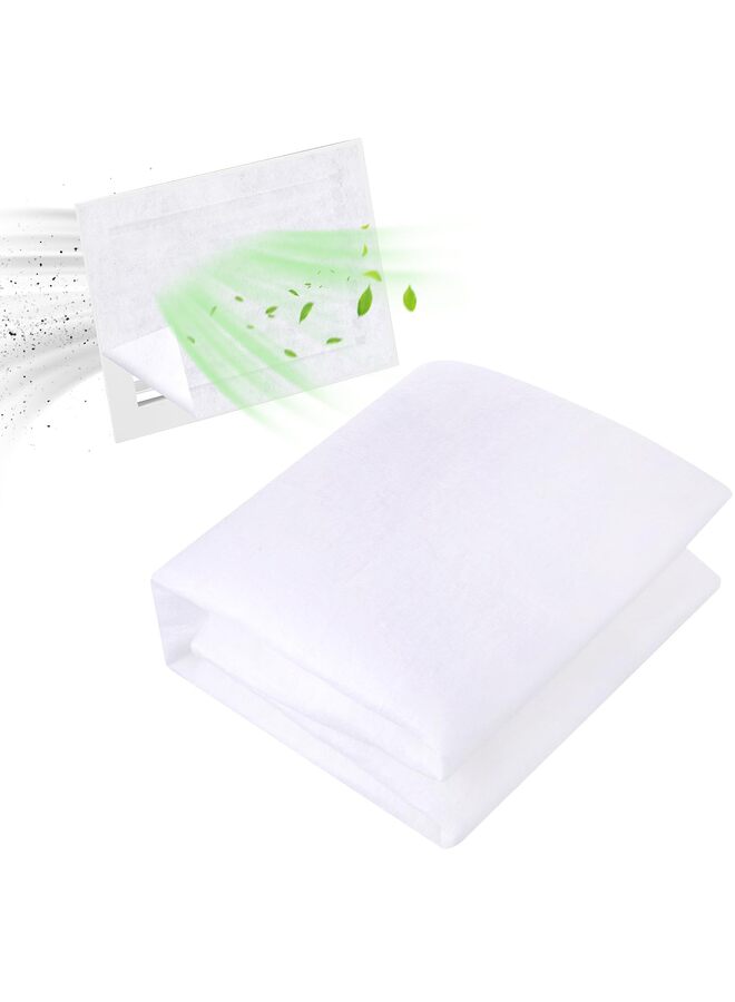 Air Vent Filter Set 98'' x 18'' Electrostatic Media With 158" of Installation Tape 20+ Filters per Roll for HVAC, AC And Heating Intake Registers to Reduce Dust and Allergy - Image 1