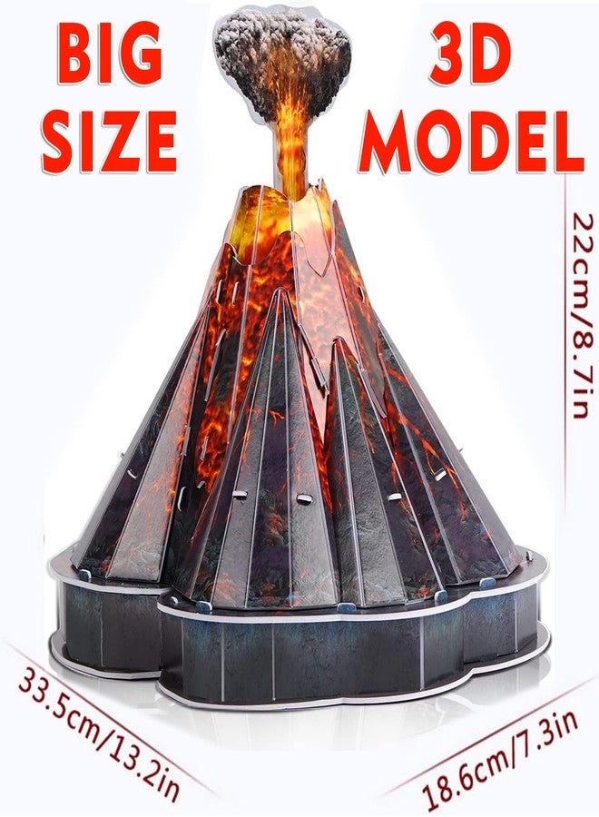 Kit4Curious 3D Volcano DIY Openable Science Model for Kids - DIY Geography Puzzle Kit - Educational Earth Science Activity Craft - STEM Learning Toy for Ages 6+ - Image 3