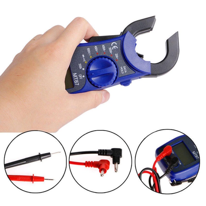 Digital Clamp Multimeter AC DC Voltage Current Tester with LCD Display for Home Industrial Electrical Testing - Image 3