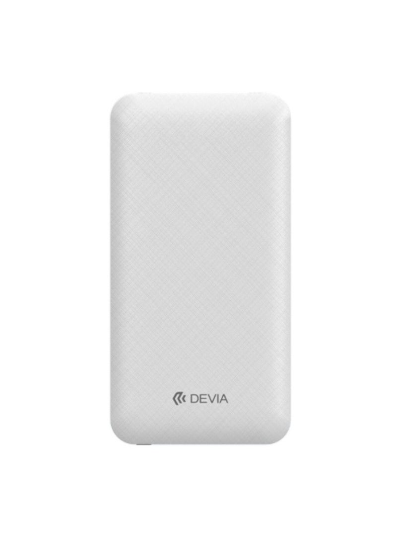devia MP32W Kintone series Power Bank with 4 cables 10000mAh - White - Image 1