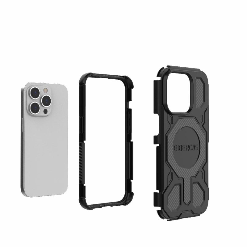 BIBERCAS For Iphone 14 Pro Real Color Series Magsafe Shockproof Phone Case(Black) - Image 5