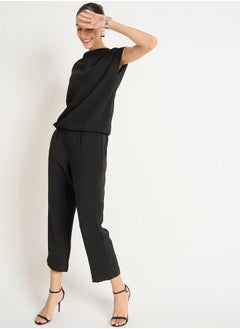 Femmella Solid Cowl Neck Top and Pants Co-Ords by Styli  - Image 4