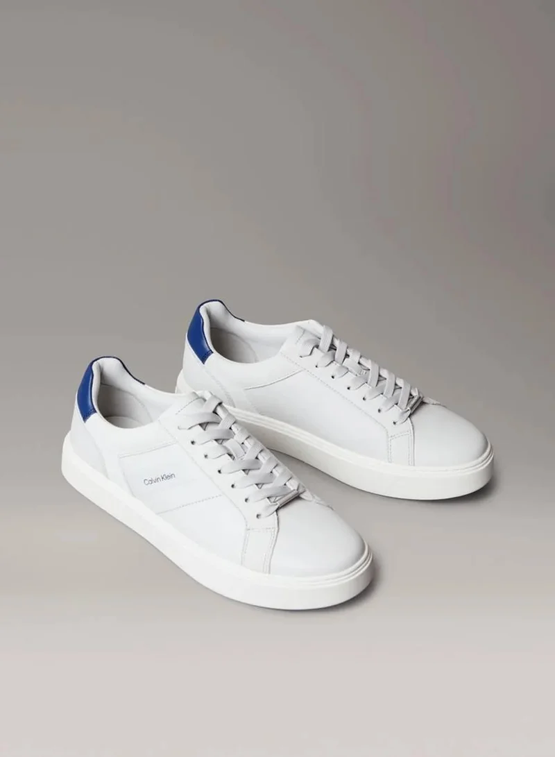Calvin Klein Jeans Leather And Suede Flexible Sole Trainers