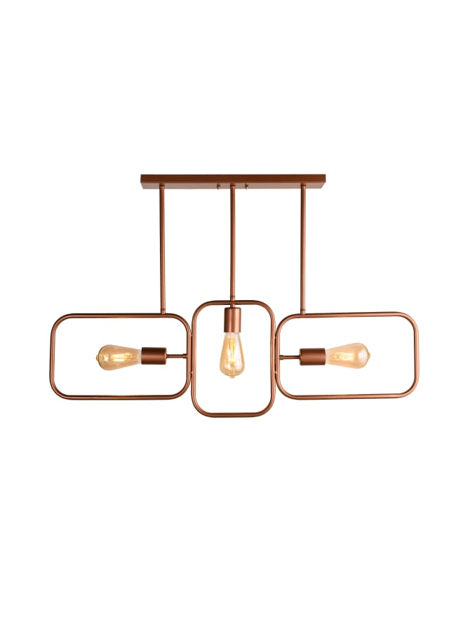 الروضة للإضاءة قلادة عصرية وأنيقة عالية الجودة لغرفة المعيشة أو غرفة النوم | حديث ديكور LED E27 معلقة مصباح سقف اضاءة داخلية مصباح معلق دلاية سقف مودرن | مناسبة لأي غرفة | | اللون: نحاسي | المقاس: 90x60x10 سم
