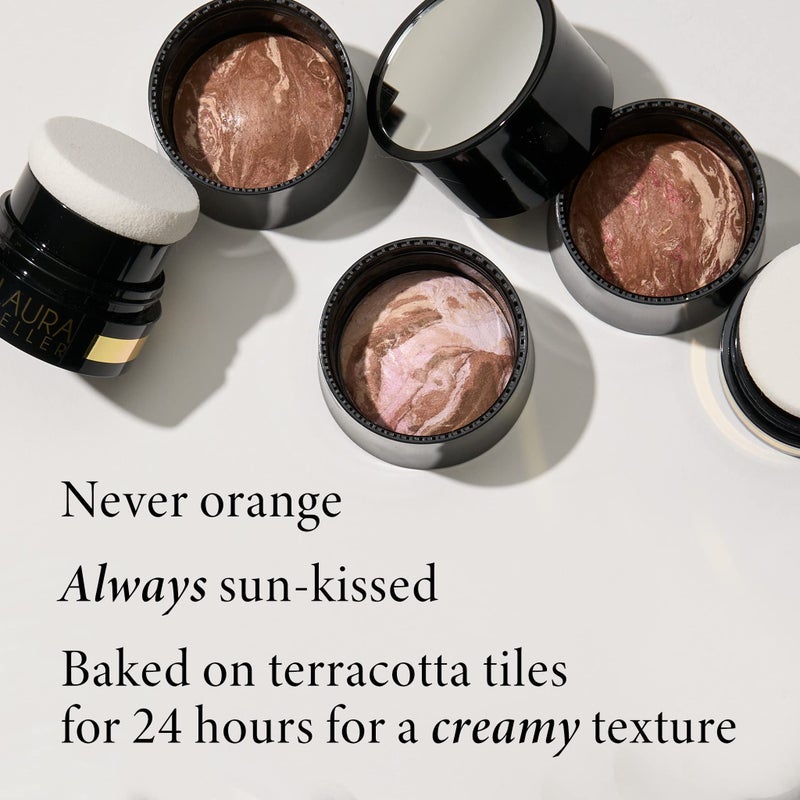 LAURA GELLER NEW YORK Bronze-n-Brighten Baked To Go - Travel Size - Deep - Natural Bronze Glow - Image 3
