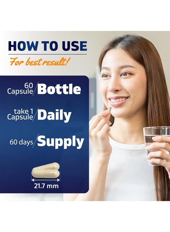 Vitamatic لاكتوفيرين 250 ملغ (أبولكتوفيرين)، 60 كبسولة نباتية - يعزز وظيفة المناعة الصحية* - Image 3