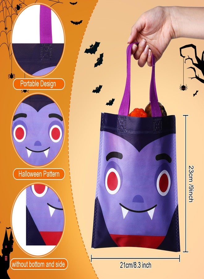 Ribbonlic 48 Pcs Halloween Treats Bags Tote Gift Reusable Candy Goodie Bags for Halloween Party Favors(Classic Style) - Image 3