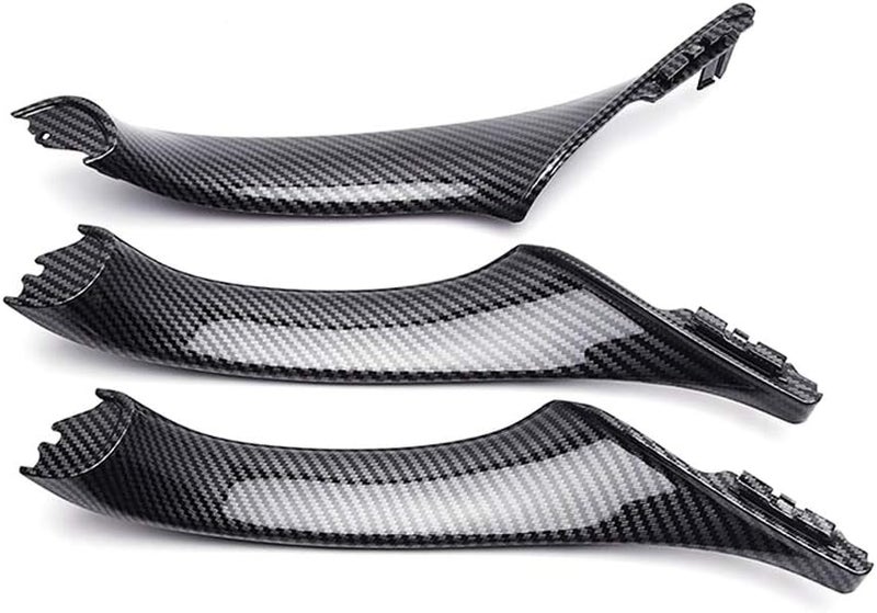DEMULAX 7pcs Carbon Fiber Door Handle Trim for BMW 5 Series - Image 2