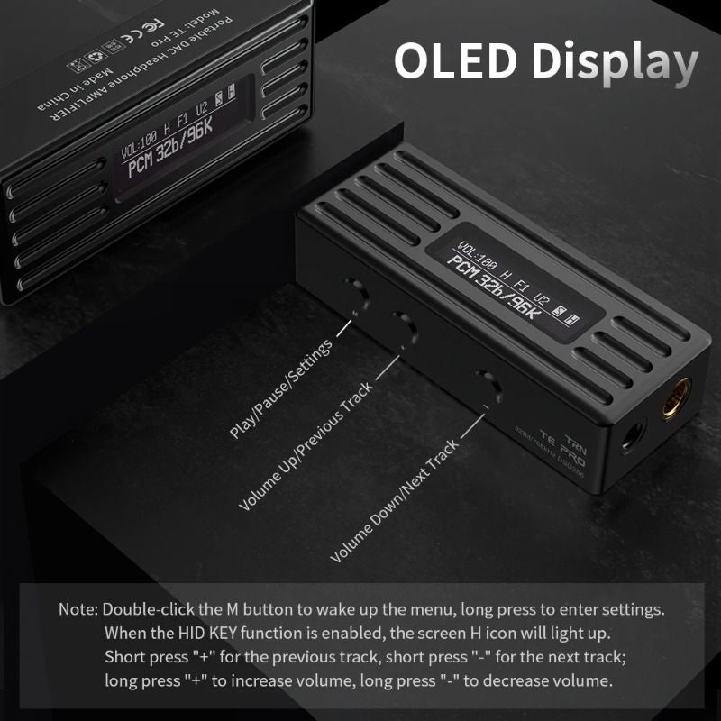 TRN TE Pro Portable HiFi Decoding Headphone Amplifier Dongle, DAC Adapter Cable, Audio Amp for Mobile Phone - Image 4