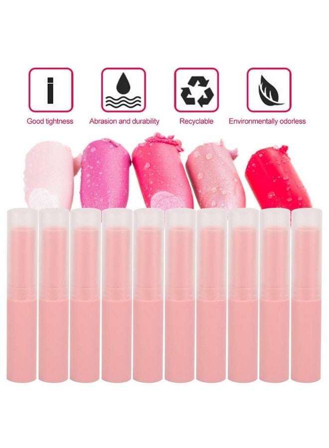 Cimenn Lip Gloss Tubes Empty Containers, 10Pcs Empty Lip Balm Tube Lip Gloss Container Diy Lipstick Making Accessory Cosmetic Holder Home Diy Cosmetic Tube Tools For Lipstick Lip Balm Lip Gloss(Pink) - Image 3