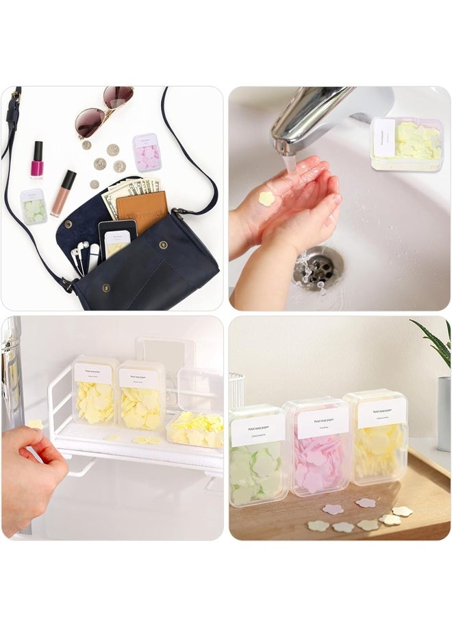 800PCS Portable Hand Washing Soap Sheets, Scented Mini Soap Sheets, Disposable Soluble Soap - Image 5