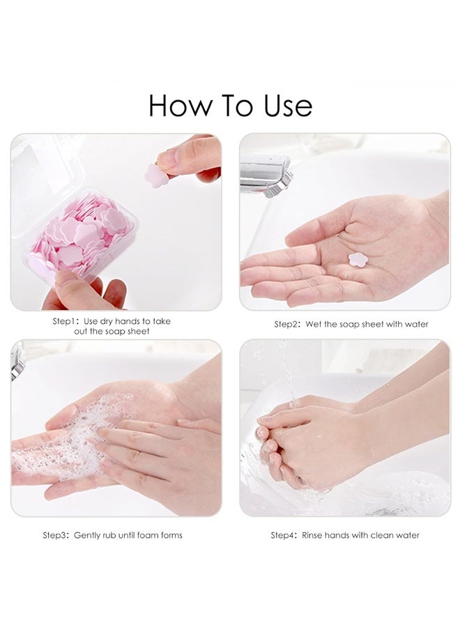 800PCS Portable Hand Washing Soap Sheets, Scented Mini Soap Sheets, Disposable Soluble Soap - Image 4