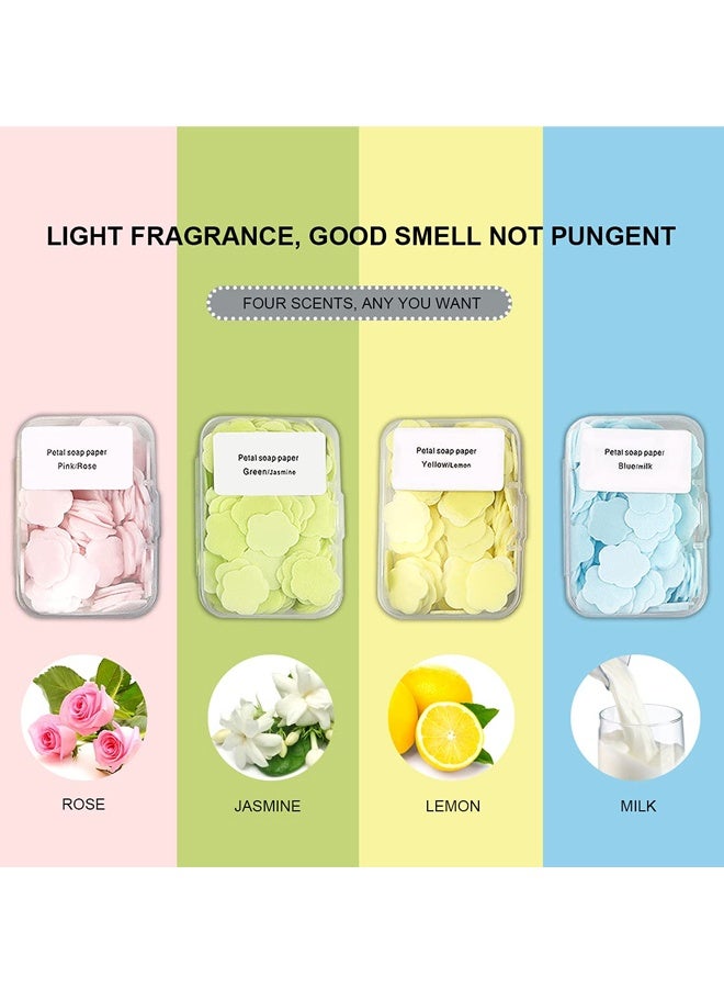 800PCS Portable Hand Washing Soap Sheets, Scented Mini Soap Sheets, Disposable Soluble Soap - Image 3