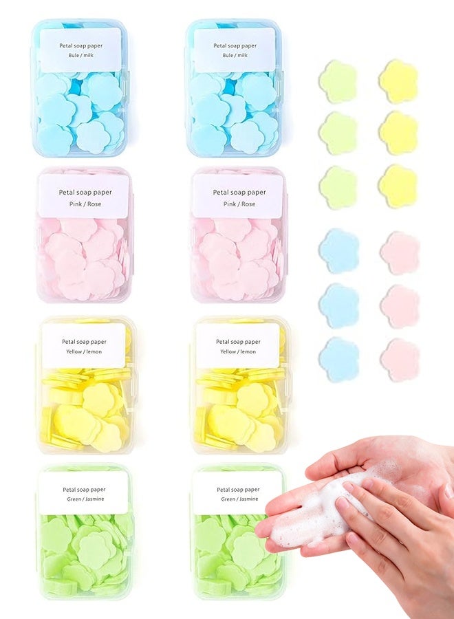 800PCS Portable Hand Washing Soap Sheets, Scented Mini Soap Sheets, Disposable Soluble Soap - Image 1