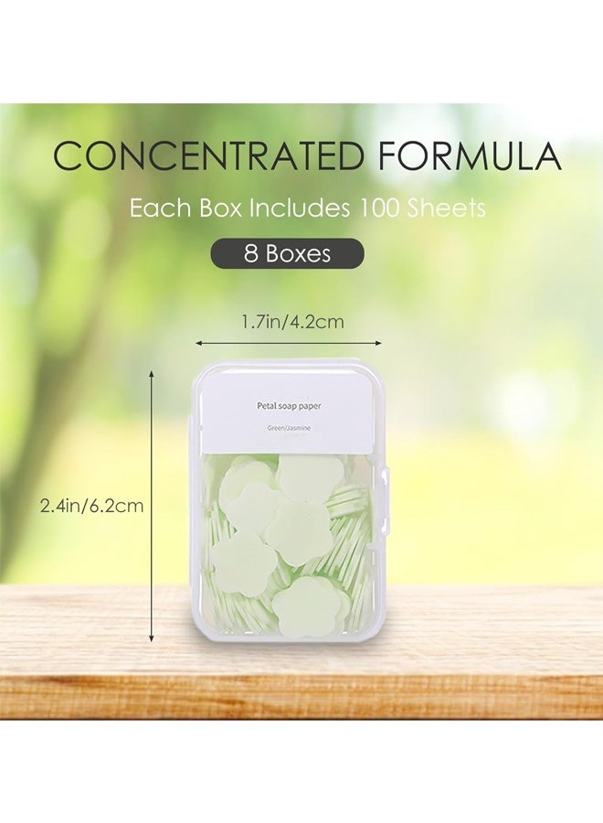 800PCS Portable Hand Washing Soap Sheets, Scented Mini Soap Sheets, Disposable Soluble Soap - Image 2
