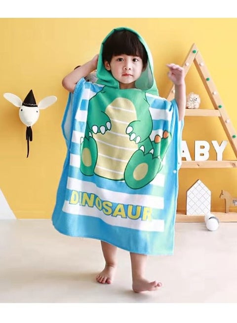 عباءة منشفة استحمام للشاطئ بقلنسوة للأطفال من Cutiecute لعمر 4-10 سنوات - غطاء رأس للتغطية على حمام السباحة متعدد الاستخدامات للاستحمام / الدش / المسبح / السباحة