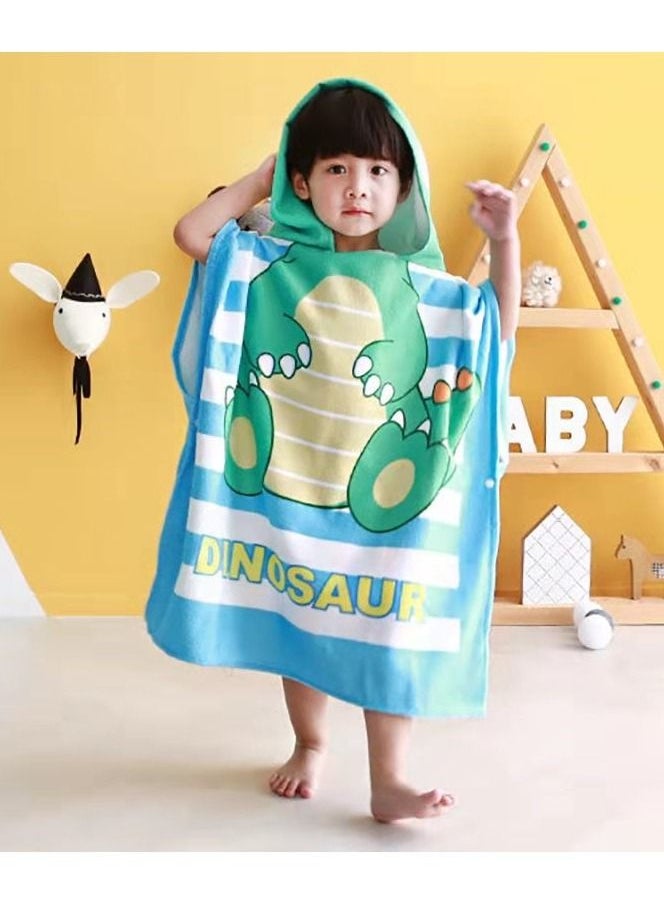 Cutie Cute Kids Hooded Beach Bath Towel Poncho for Age 4-10 Years - Swim Pool Coverup Poncho Cape Multi-use for Bath/Shower/Pool/Swim  - Image 1