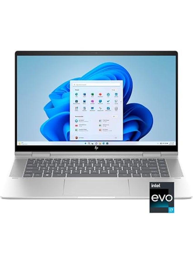 HP (Upgraded Version) Envy 2 In 1 Laptop With 15.6-Inch Display, Intel Core i7-1355U Processor/16GB RAM/512GB SSD/Intel Iris XE Graphics/Windows 11 With Free Sports Action Camera English Silver - Image 4