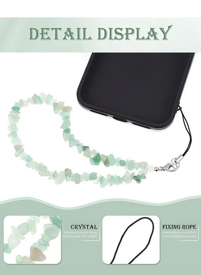 Phone Charms/ Chain Strap for Women Girls, Handmade Bohemian Style Cell Phone Case Lanyard Wrist Strap, Natural Gemstone Charms for Keychain - Image 4
