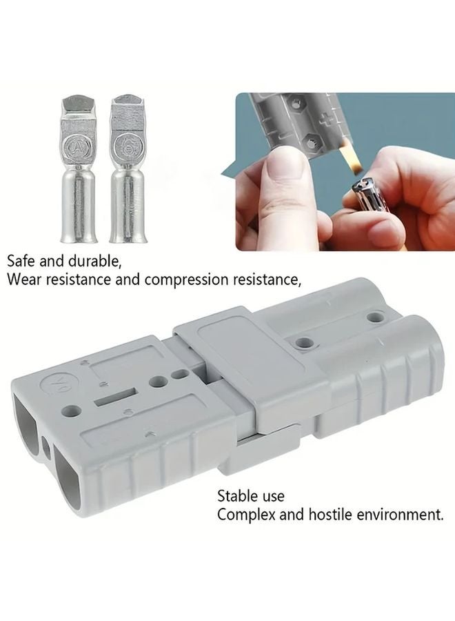 Anderson Style 50A Plug Connector Kit 10pcs 12 24V DC Quick Connect Disconnect for RV Solar - Image 4