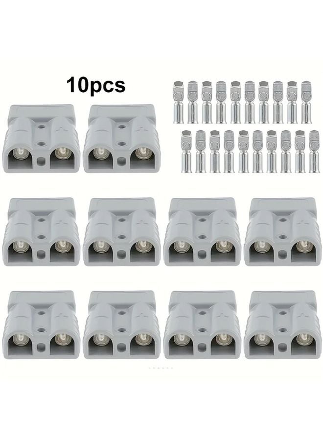Anderson Style 50A Plug Connector Kit 10pcs 12 24V DC Quick Connect Disconnect for RV Solar - Image 1