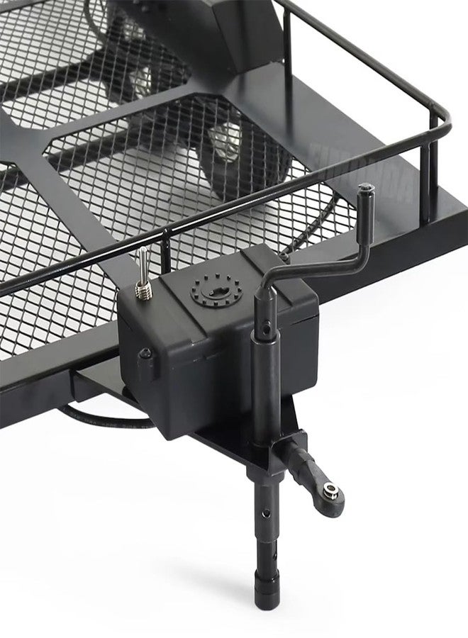 VNUHV Metal Dual Axle Scale Trailer Kit for 1/10 RC Crawler Truck Axial SCX10 TRX4 TRX6 Redcat GEN8 RGT 86100 SMT Tamiya CC01 - Image 5