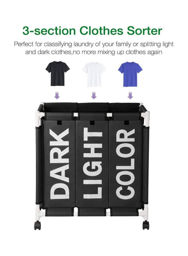 سلة غسيل للملابس أسود 62x35x65سم - Image 5