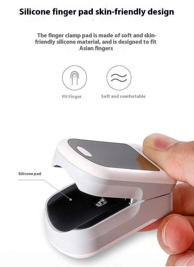 OLO Finger Pulse Oximeter, Portable Finger Clip Oximeter with LED Screen, Medical Oxygen Saturation Heart Rate Monitor for Sports Enthusiasts  - Image 4
