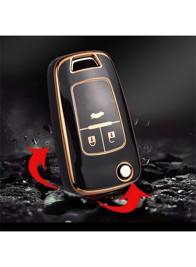 Rubik غطاء حماية من مادة TPU الناعمة بثلاثة أزرار من Rubik لسيارات Chevrolet Camaro Cruze Chevy Equinox Sonic Terrain، جراب حماية ممتاز للتحكم عن بعد - Image 5