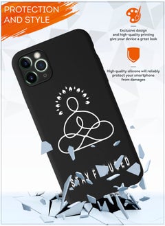 MOBILIUS for iPhone 11 Pro Max Case, Shockproof Protective Phone Case Cover for iPhone 11 Pro Max, with Stay focused Pattern  - Image 3