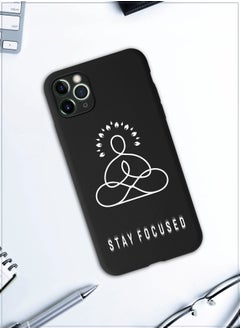 MOBILIUS for iPhone 11 Pro Max Case, Shockproof Protective Phone Case Cover for iPhone 11 Pro Max, with Stay focused Pattern  - Image 4
