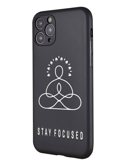 for iPhone 11 Pro Max Case, Shockproof Protective Phone Case Cover for iPhone 11 Pro Max, with Stay focused Pattern