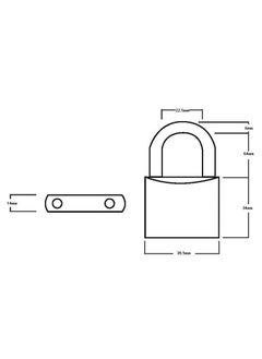 Squire Henry Squire Ln4Ls Lion Range Brass Padlock 212In  - Image 3