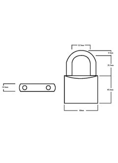 Squire Henry Squire Ln4Ls Lion Range Brass Padlock 212In  - Image 4