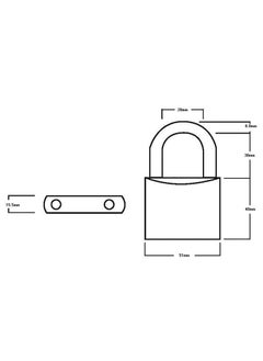 Squire Henry Squire Ln4Ls Lion Range Brass Padlock 212In  - Image 5