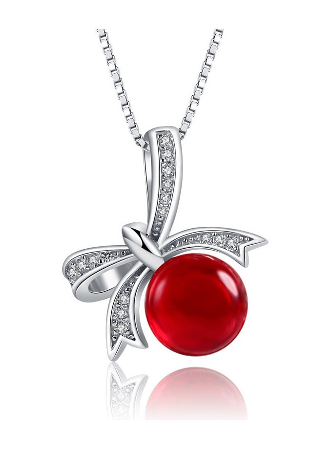 J.Rosée Swarovski Elements Crystal 18K Rose Gold Plated 925 Sterling Silver Pendant Necklace for Women Gift Packing J.Rosée Fashion Jewelry YJ-00372 - Image 1